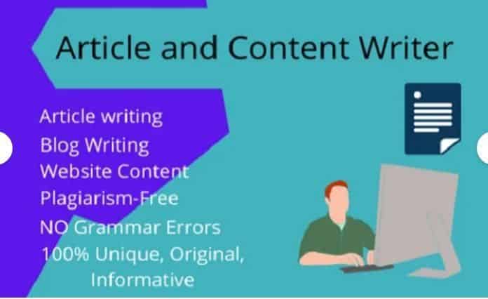 how to write articles on websites